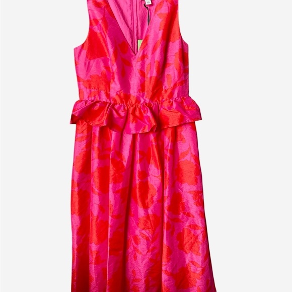 KATE SPADE For Target Pink Sleeveless VNeck Size 8 Pink Formal Midi Dress BNWT - Picture 2 of 13
